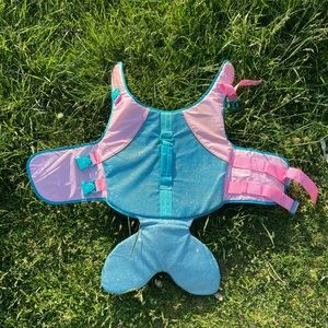 Mermaid dog life jacket